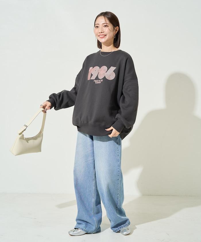 ぐるぐるナンバー ロゴ 刺繍 裏起毛 スウェット【限定展開】