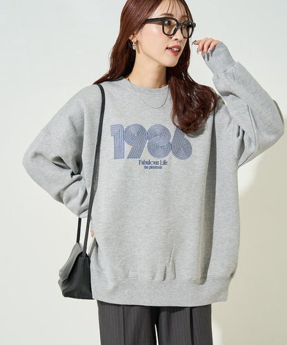 ぐるぐるナンバー ロゴ 刺繍 裏起毛 スウェット【限定展開】