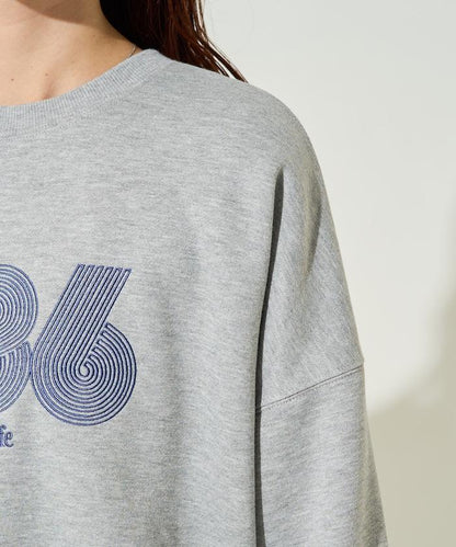 ぐるぐるナンバー ロゴ 刺繍 裏起毛 スウェット【限定展開】