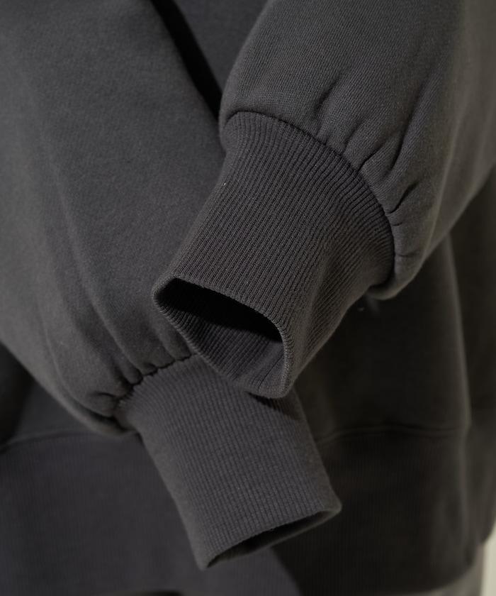 鬥牛犬亮片刺繡加絨寬鬆衛衣