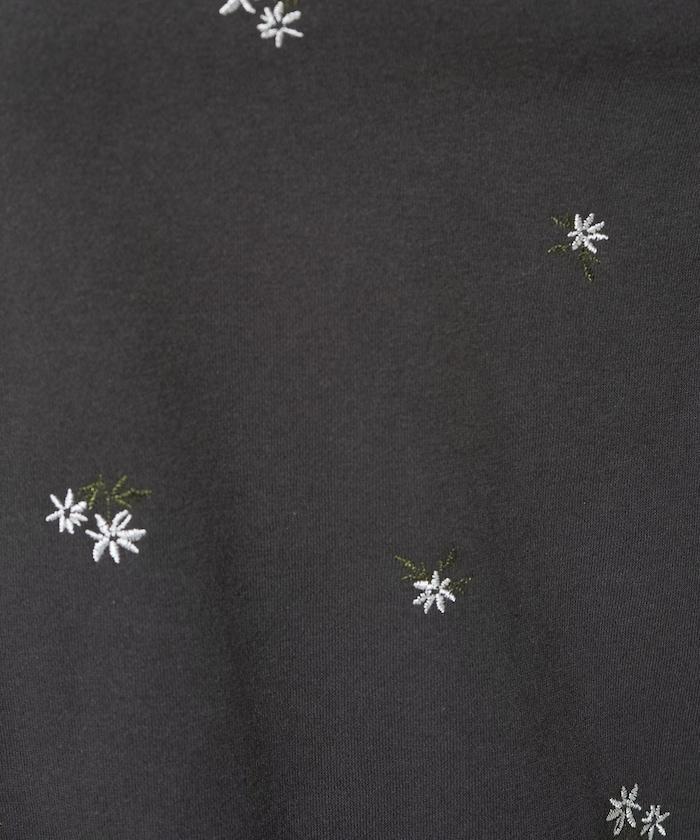 小花刺繡加絨衛衣開衫