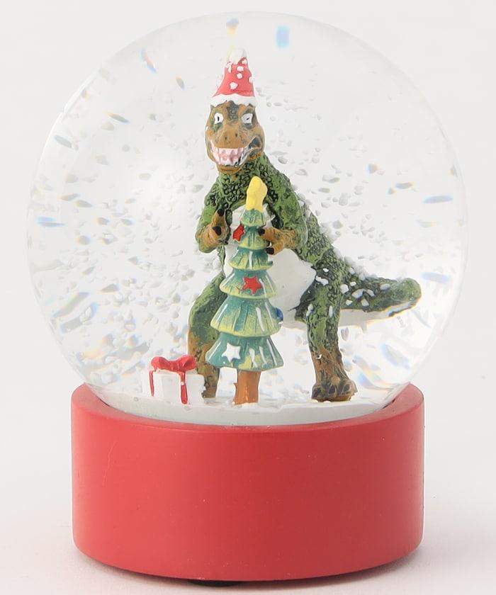 恐龍雪景球