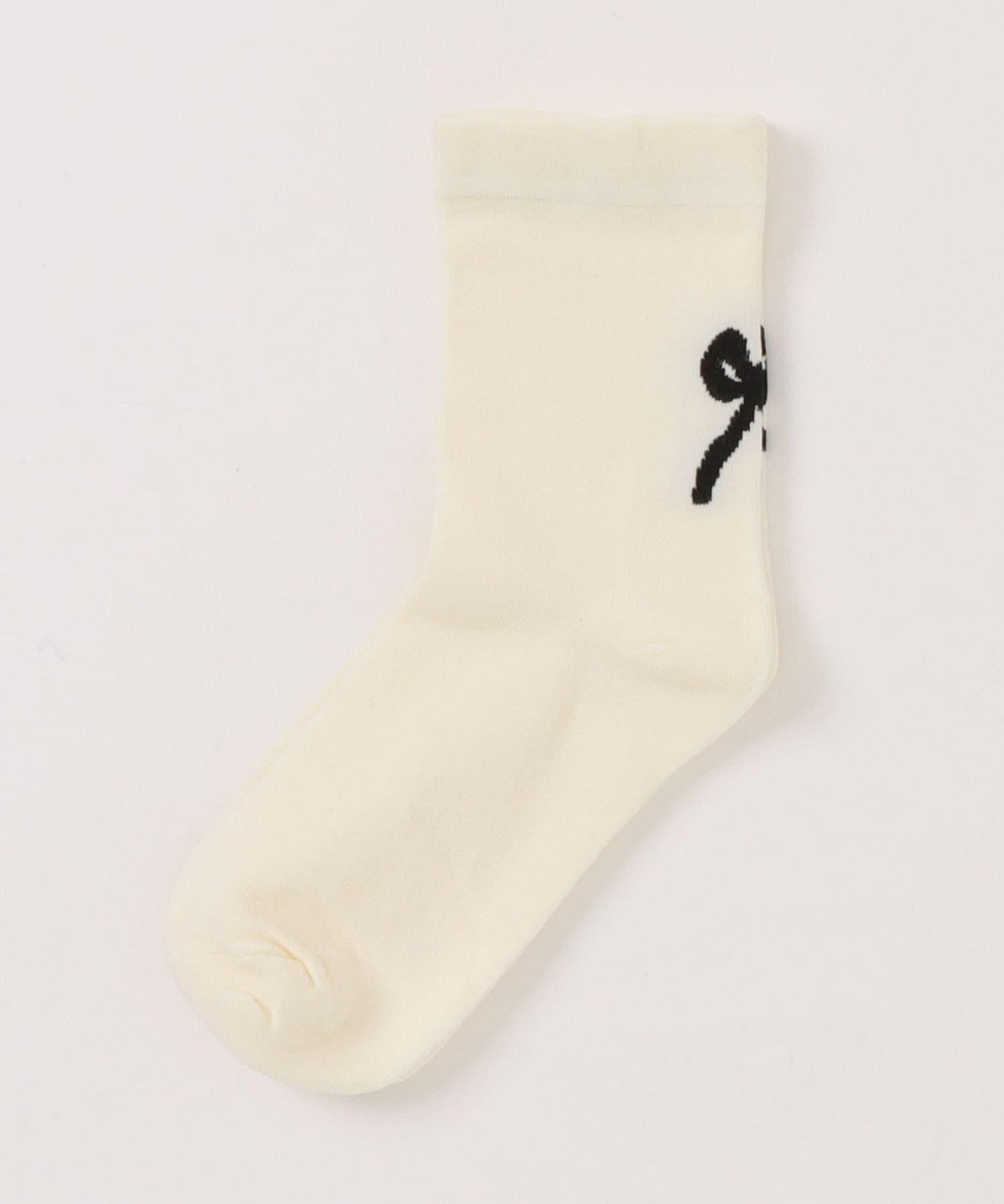 後綁帶蝴蝶結襪