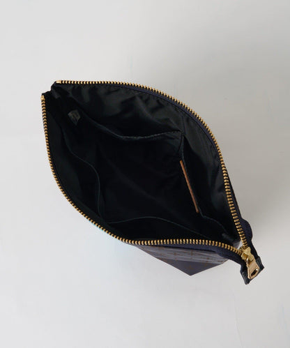 條紋印花化妝包 M