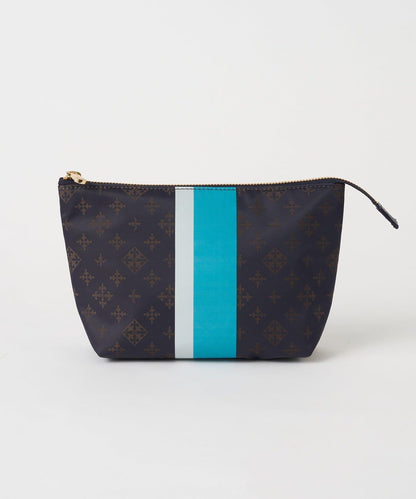 條紋印花化妝包 M