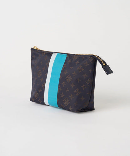 條紋印花化妝包 M