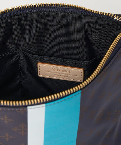 條紋印花化妝包 M