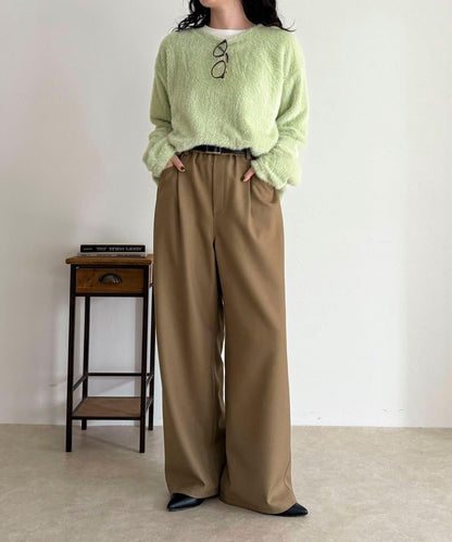 羊毛感五口袋休閒褲