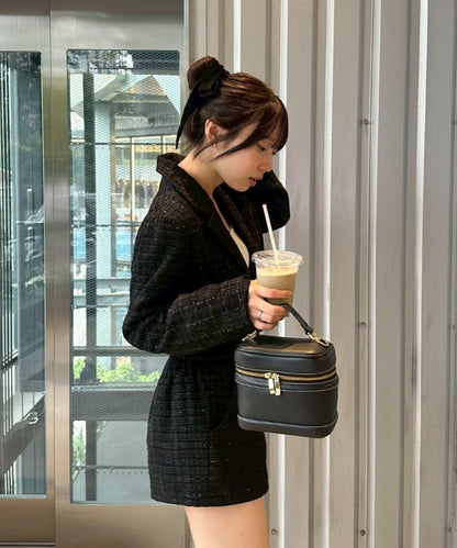 【套裝可搭配】粗花呢短款夾克