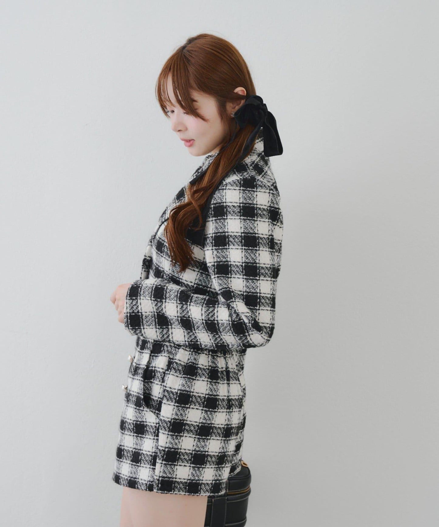 【套裝可搭配】粗花呢短款夾克