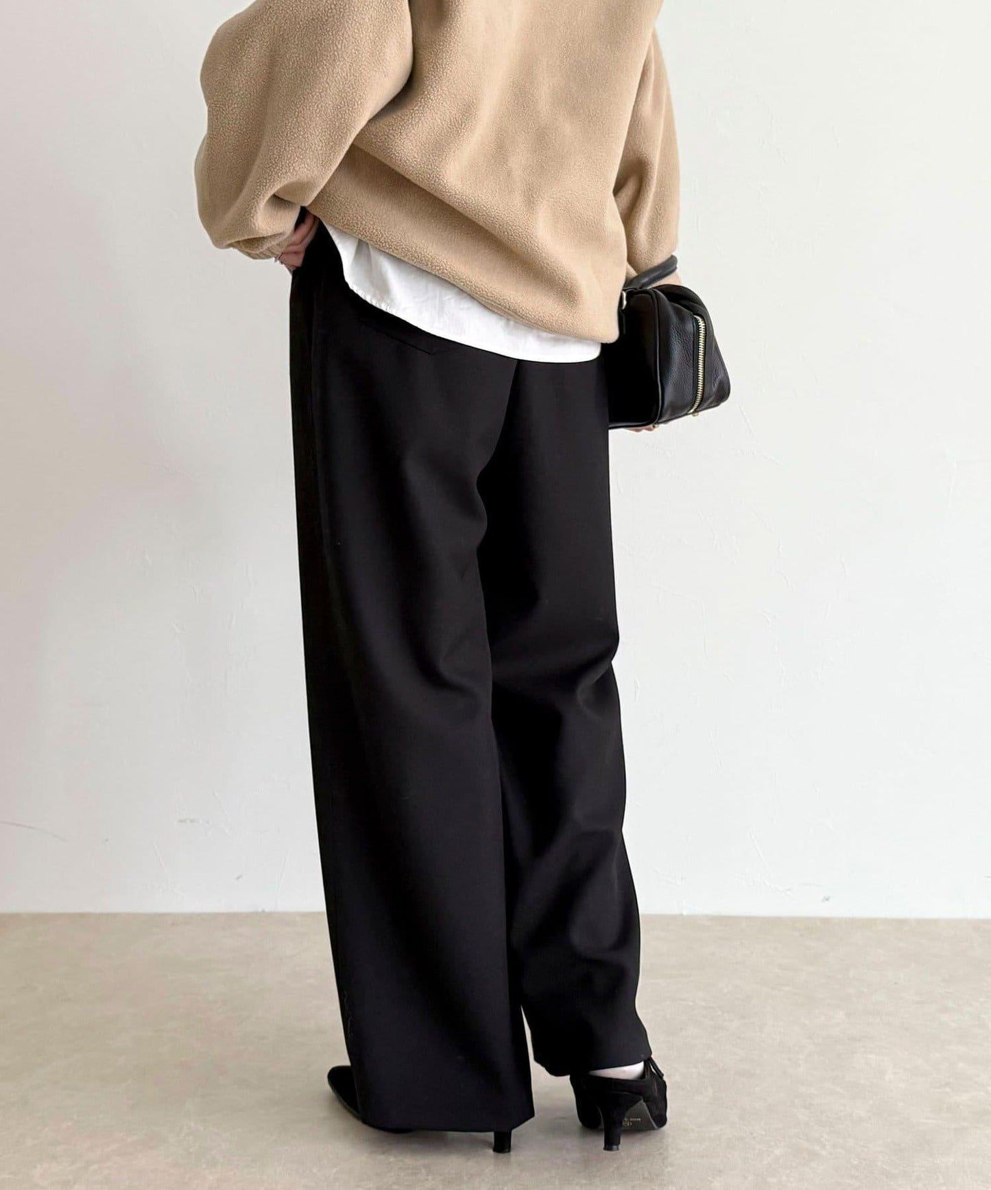 羊毛感五口袋休閒褲