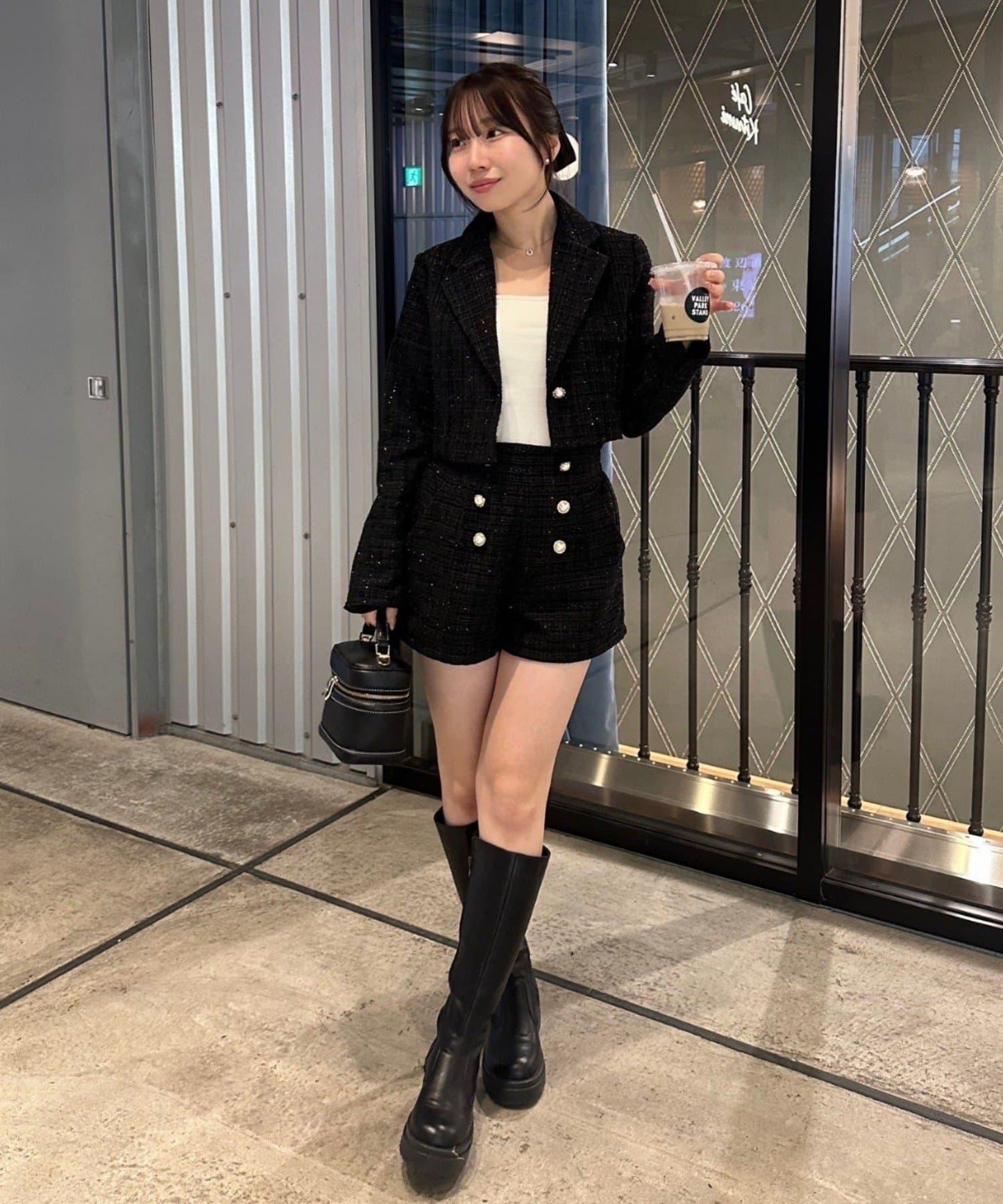 【套裝可搭配】粗花呢短款夾克