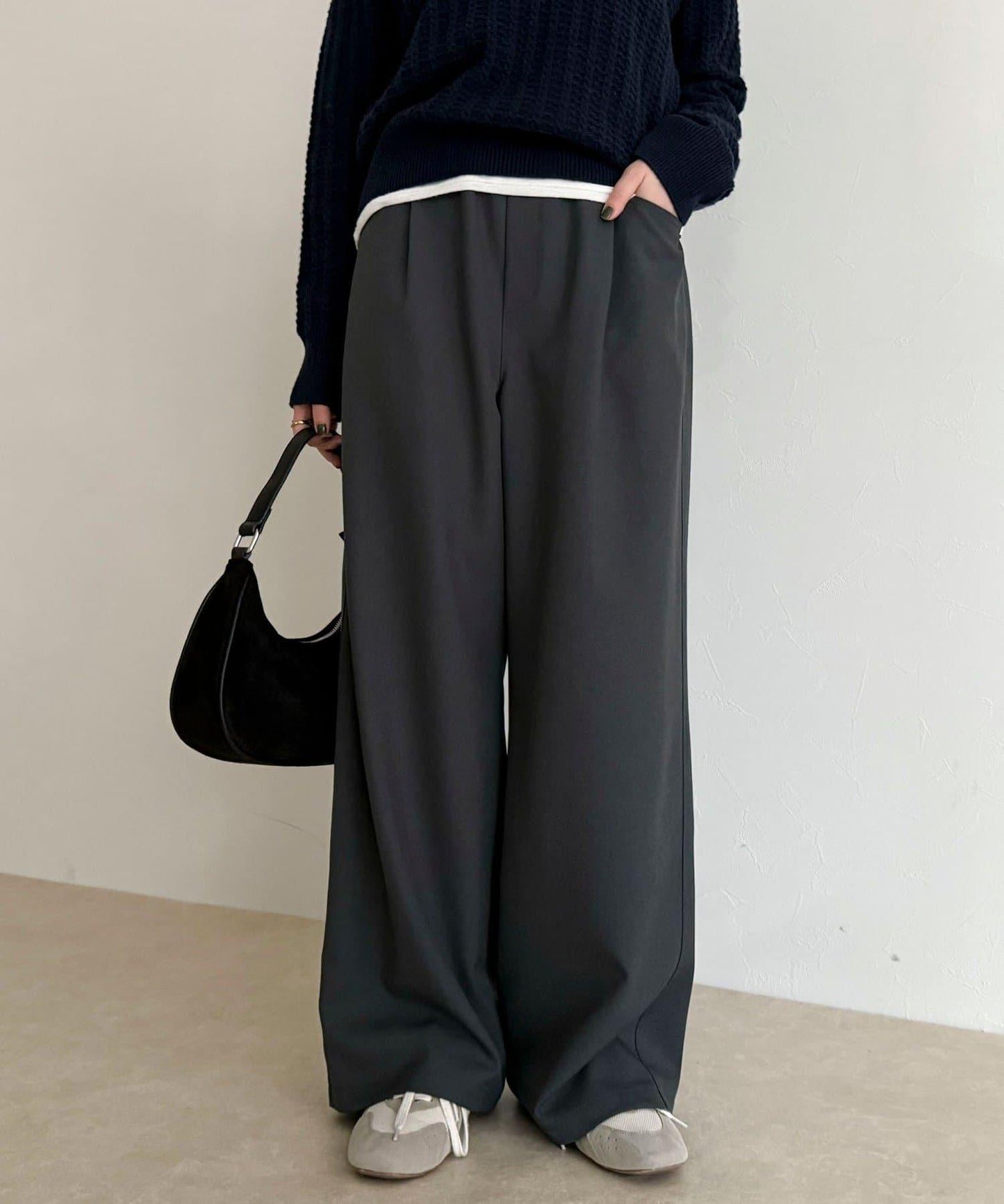 羊毛感五口袋休閒褲