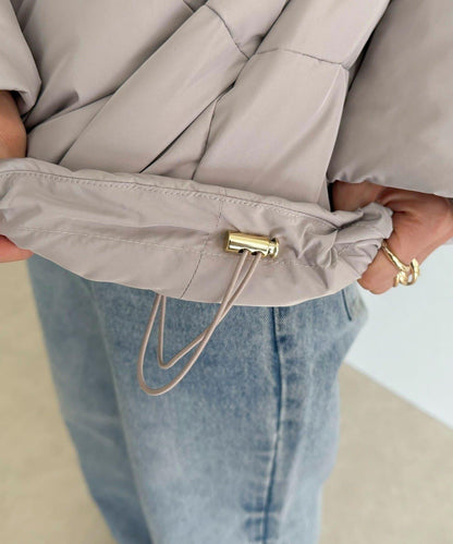 柔軟交叉羽絨大衣