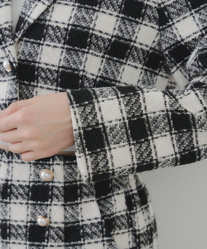 【套裝可搭配】粗花呢短款夾克