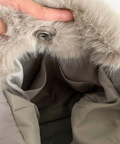 褶皺手柄仿皮草單肩包