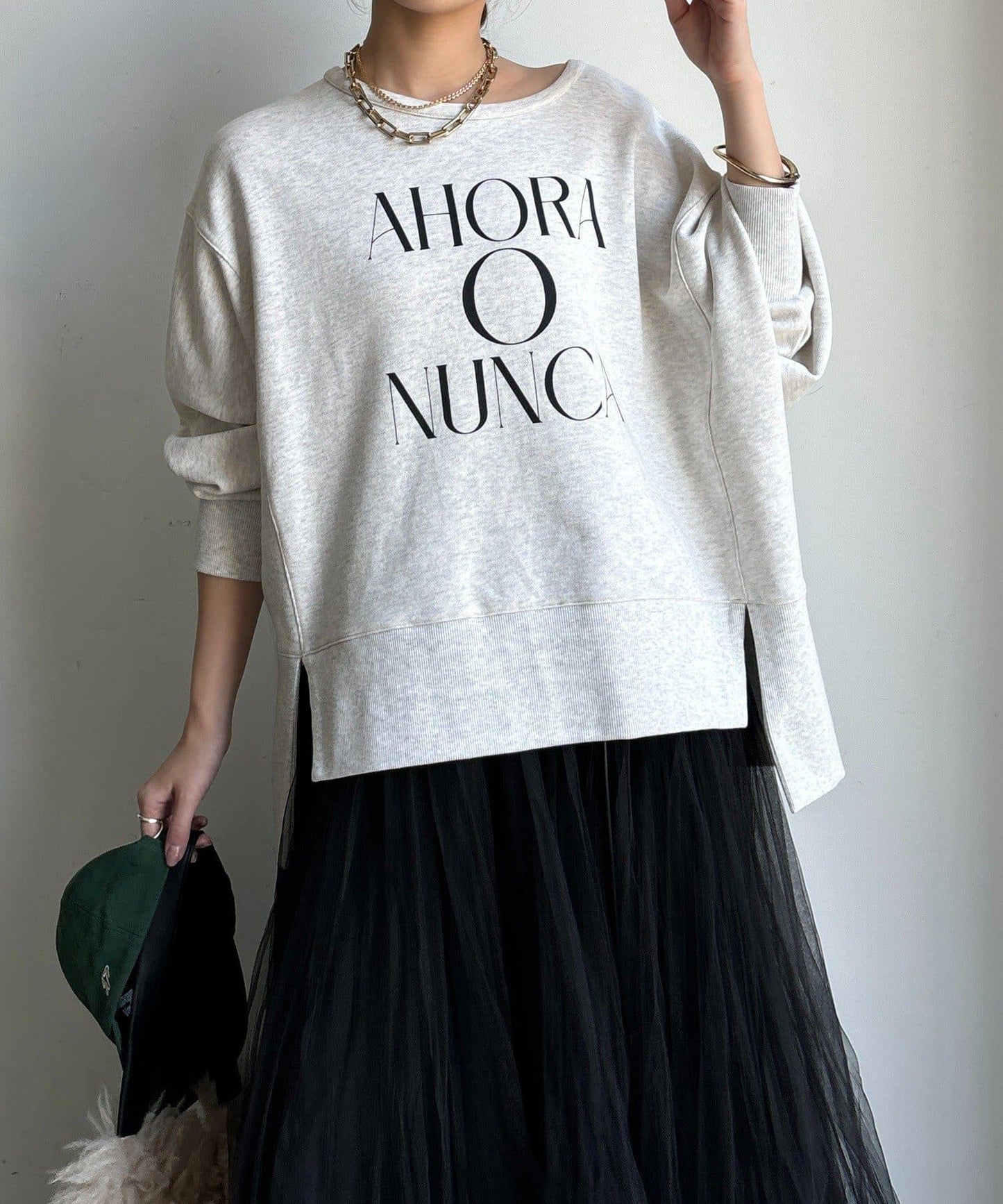 側開叉標誌衛衣