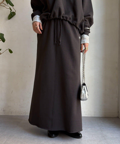 加絨DD刺繡半身裙