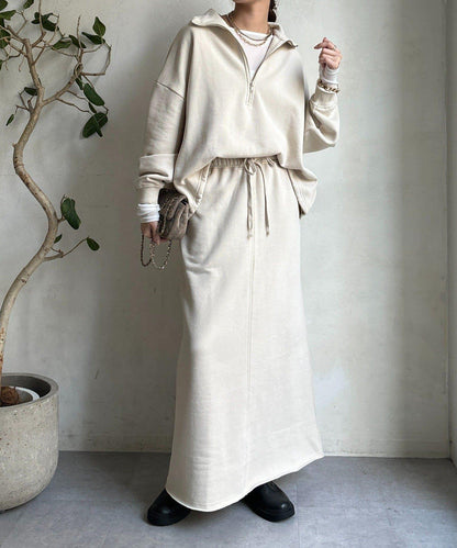 加絨DD刺繡半身裙