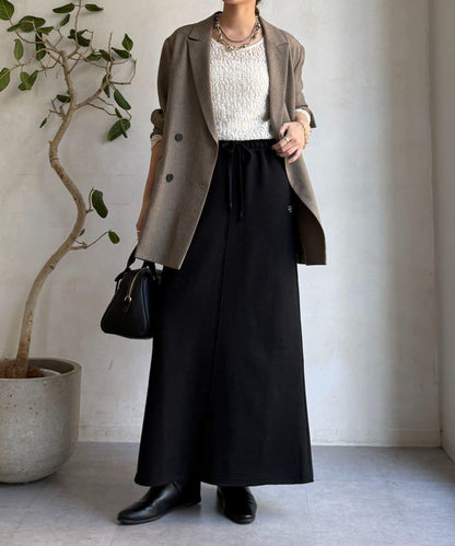 加絨DD刺繡半身裙