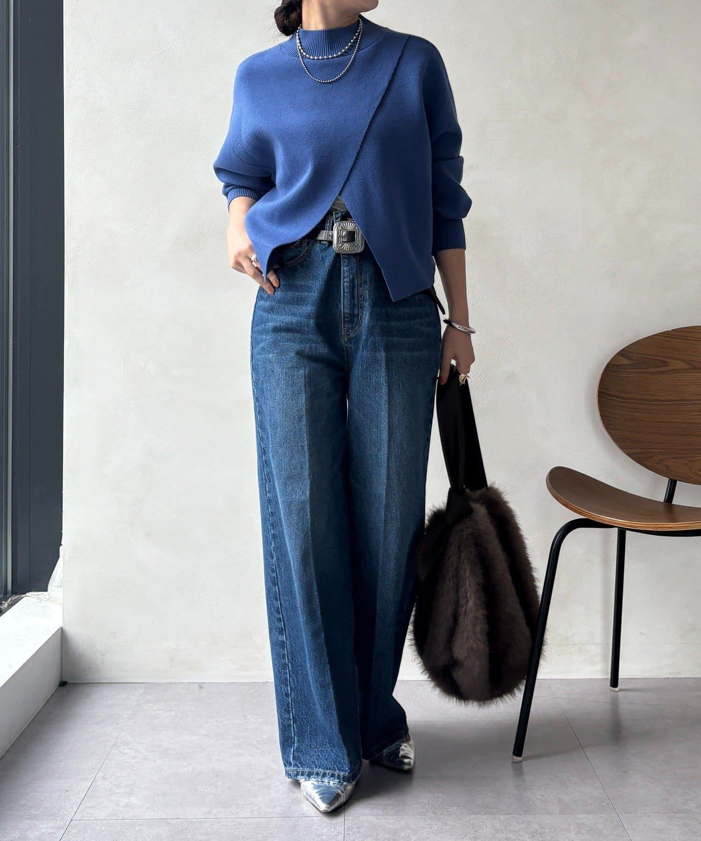 短款兩穿針織衫