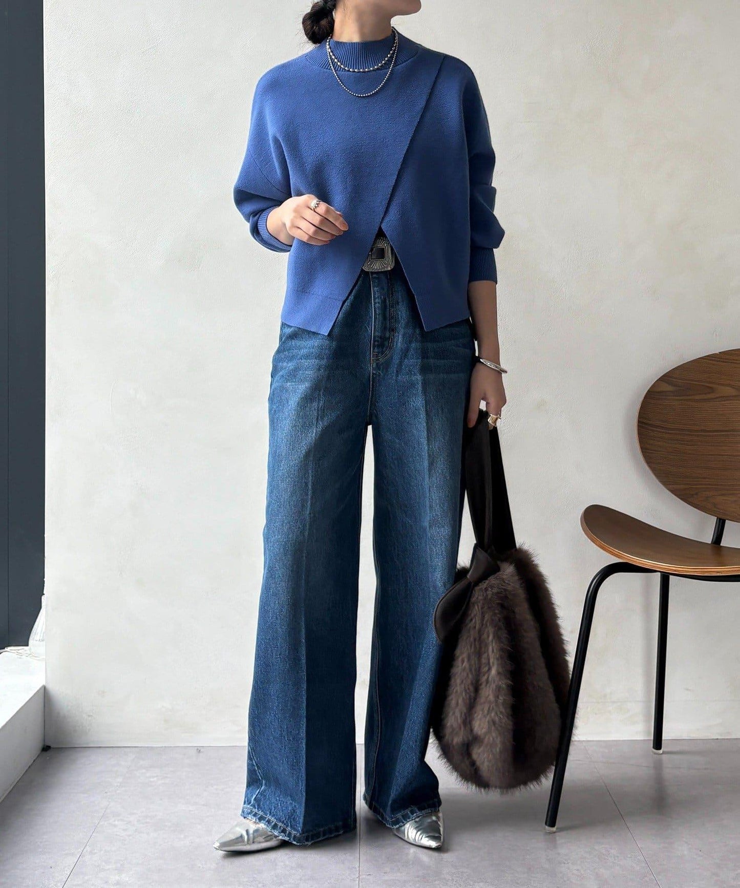 短款兩穿針織衫