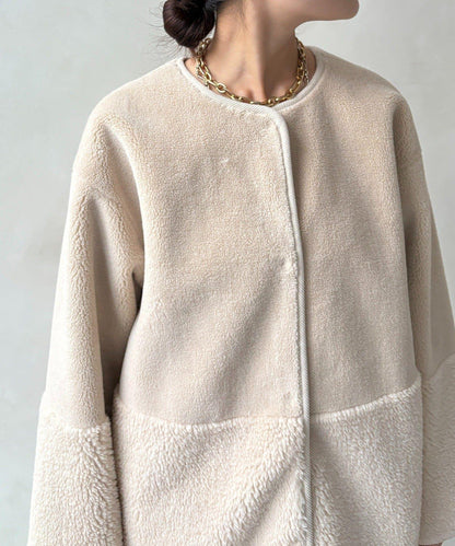 可雙面穿仿麂皮大衣