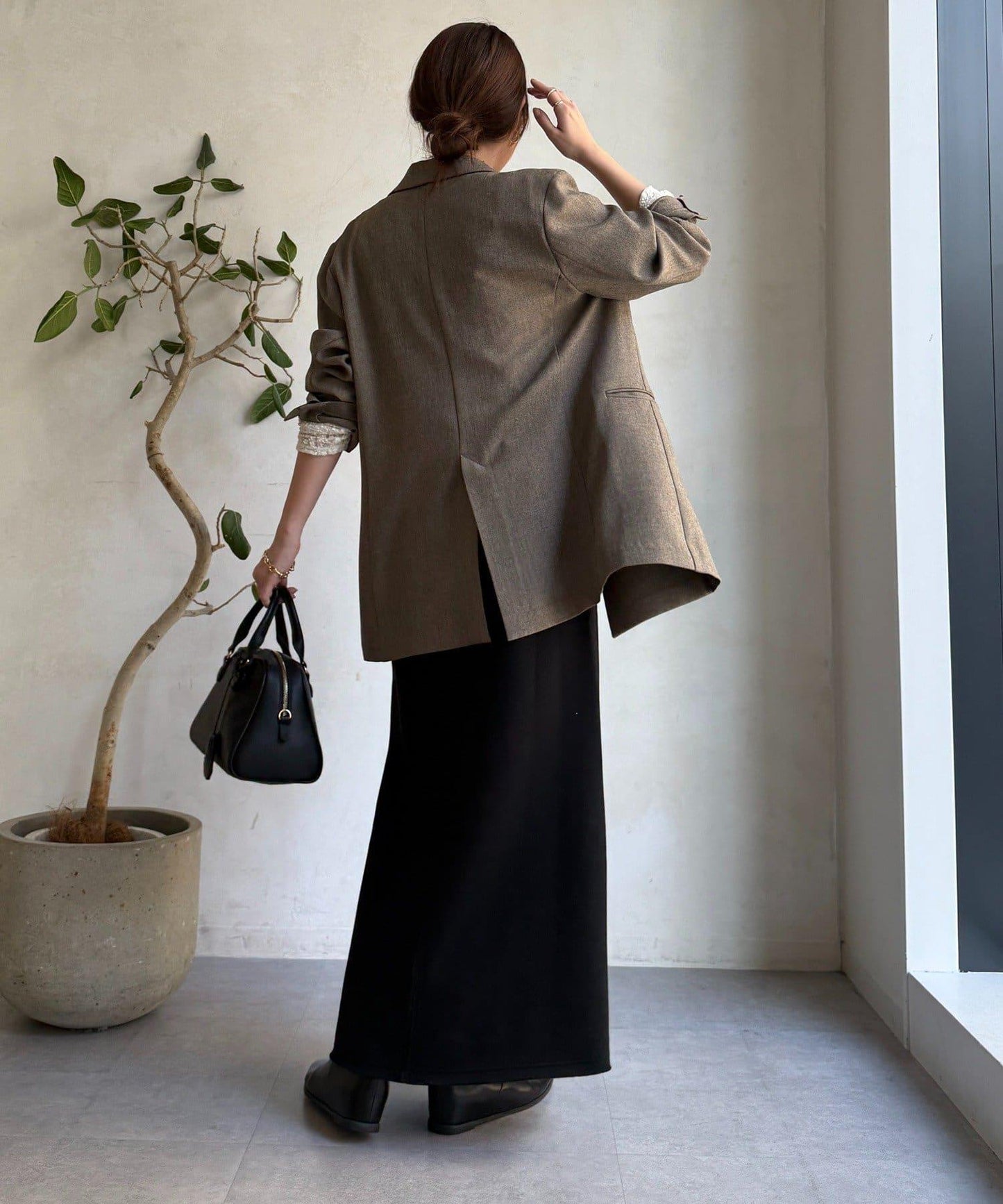 加絨DD刺繡半身裙