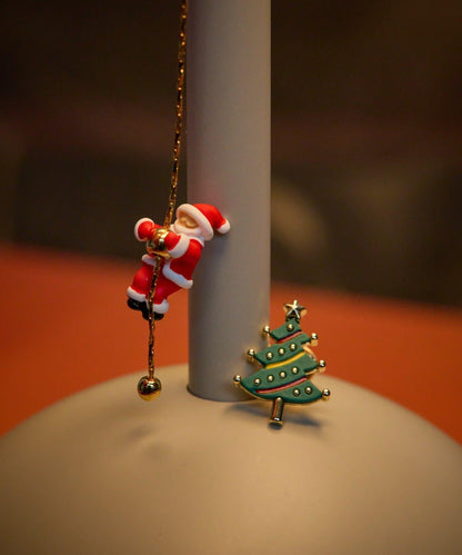 攀巖聖誕老人耳環