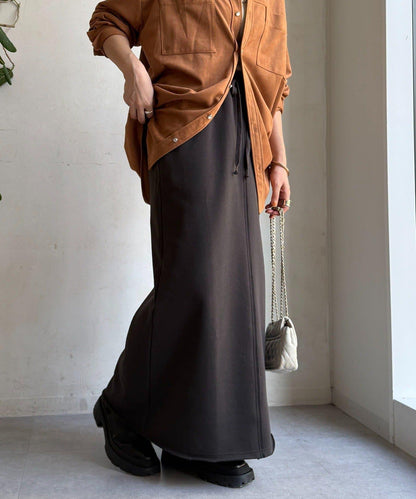 加絨DD刺繡半身裙