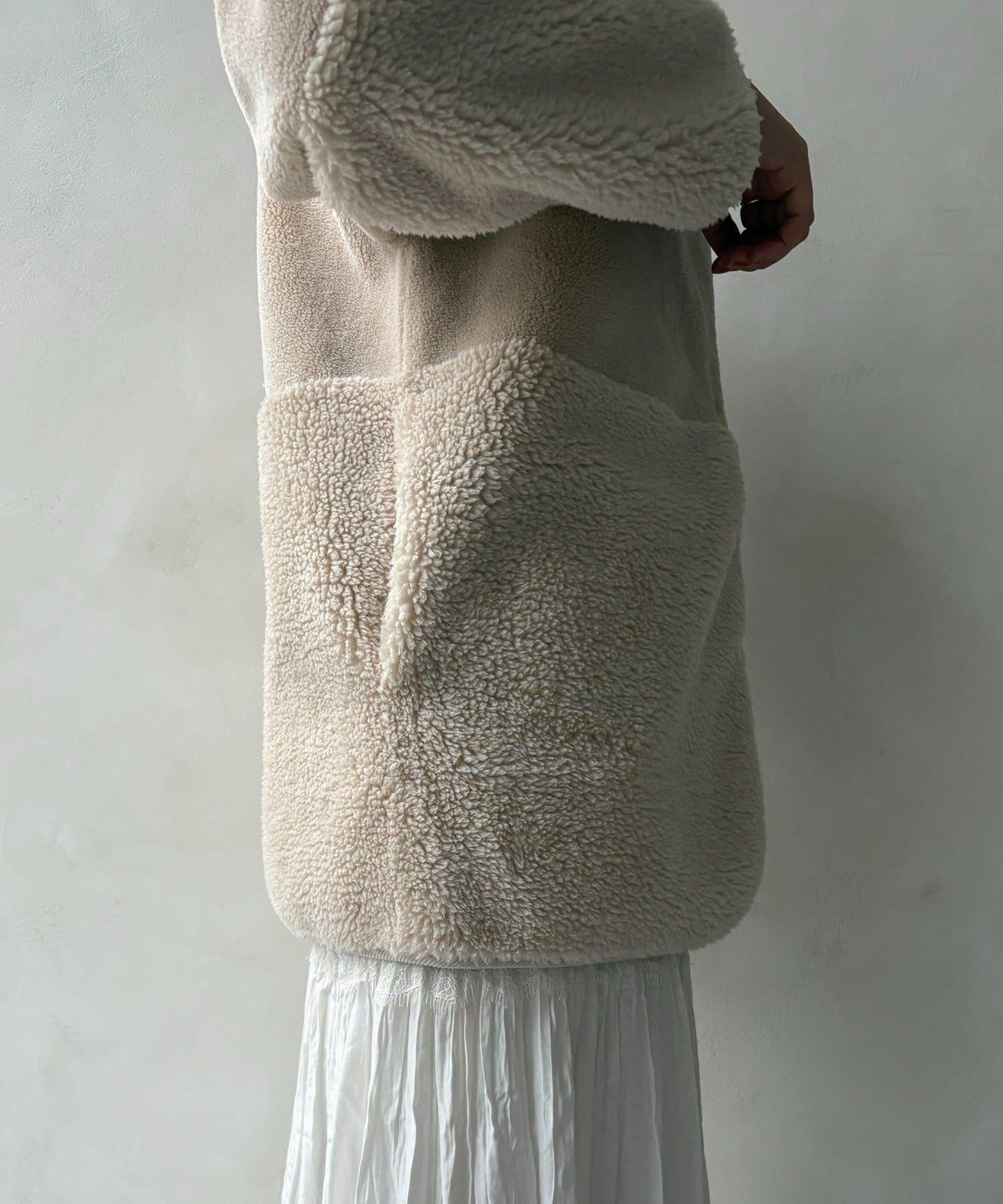 可雙面穿仿麂皮大衣