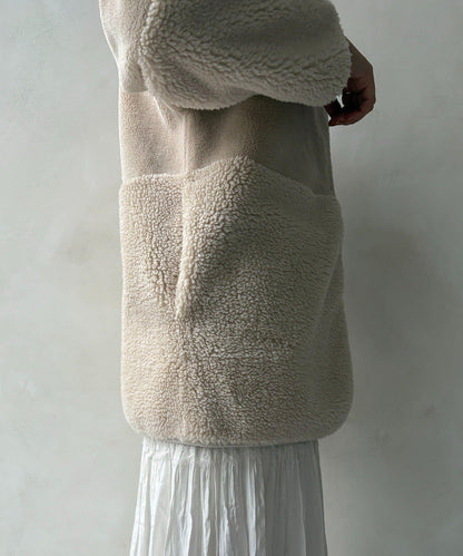 可雙面穿仿麂皮大衣