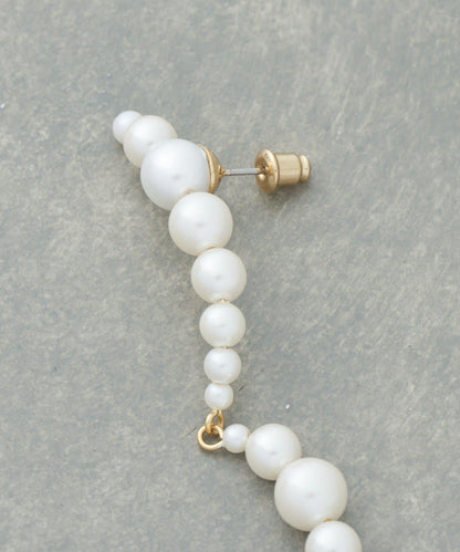 【近日開始】線條珍珠單隻耳釘