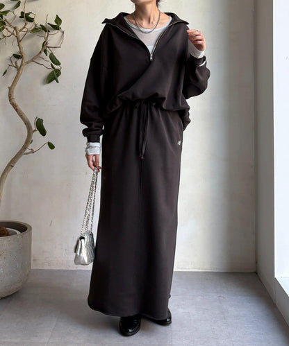 加絨DD刺繡半身裙