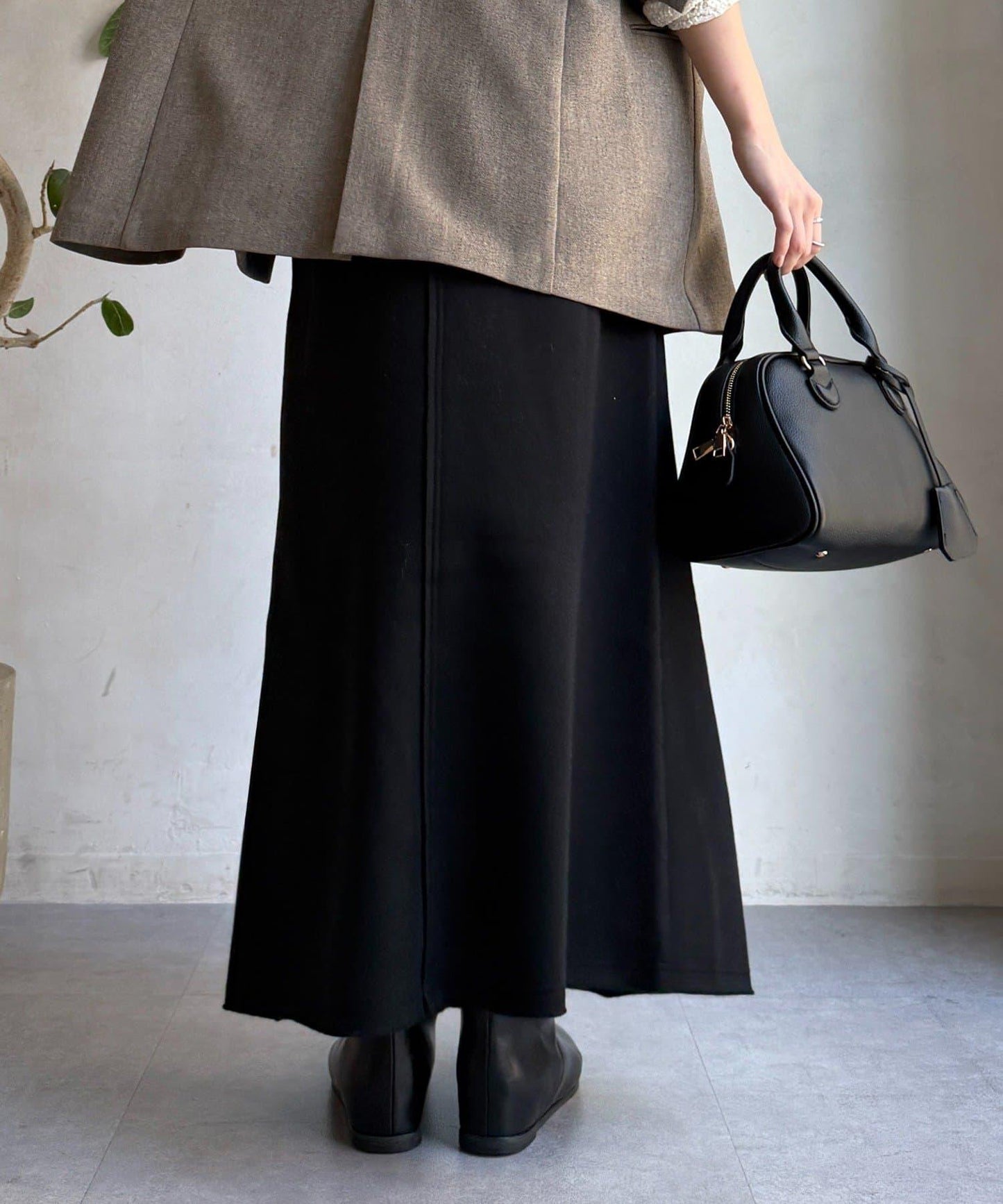 加絨DD刺繡半身裙