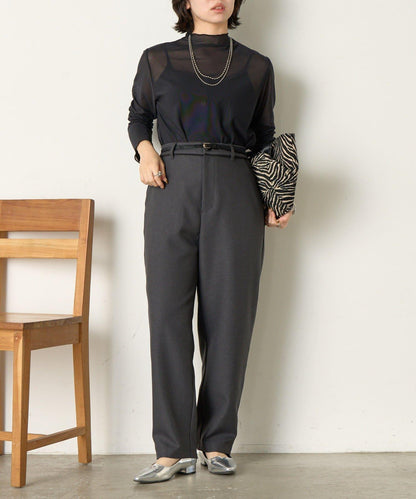 拼接裝飾錐形褲