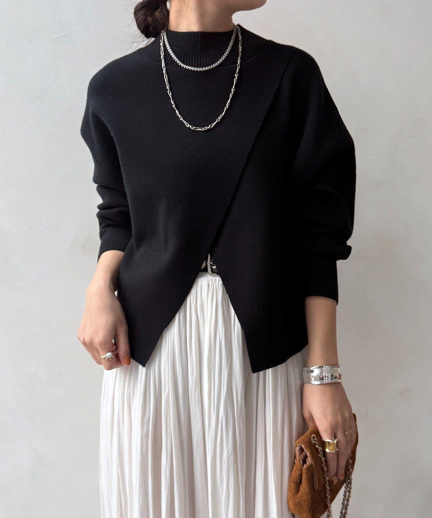 短款兩穿針織衫