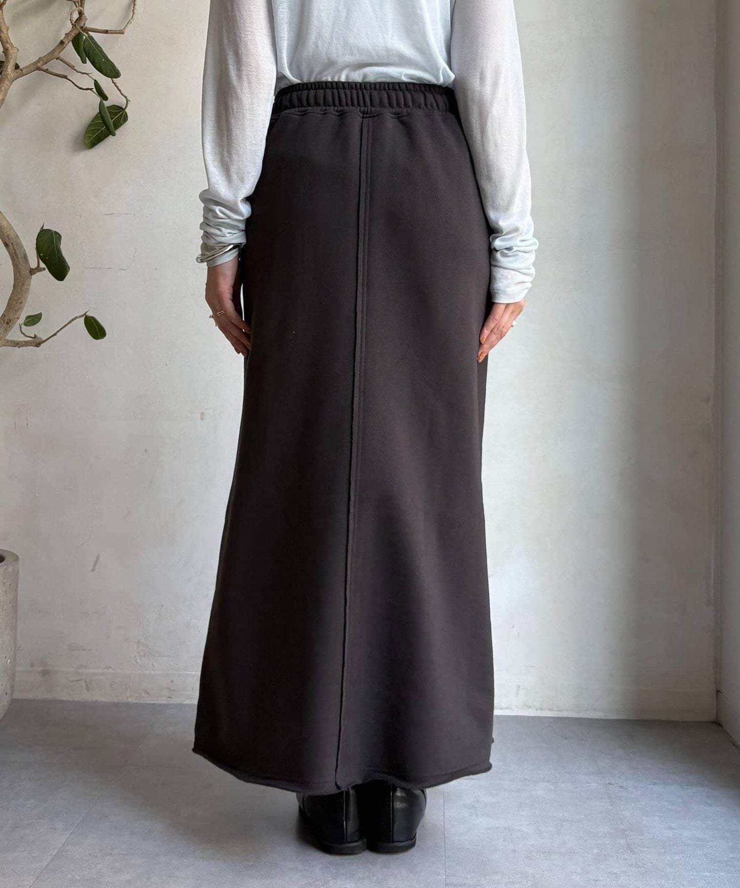 加絨DD刺繡半身裙