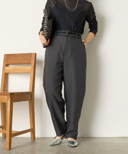 拼接裝飾錐形褲