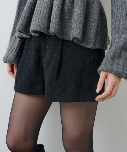 波點花呢短褲