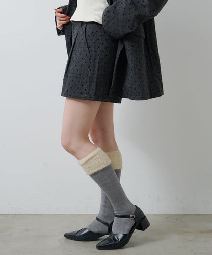 波點花呢短褲