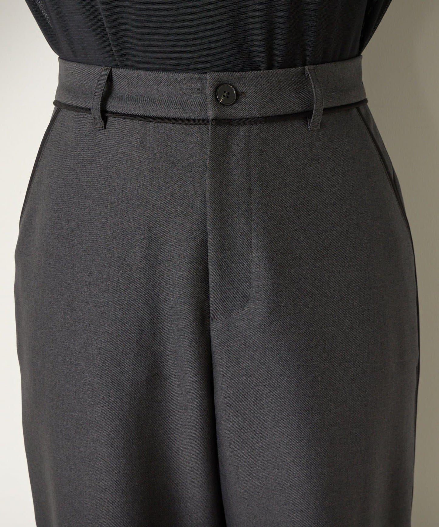 拼接裝飾錐形褲