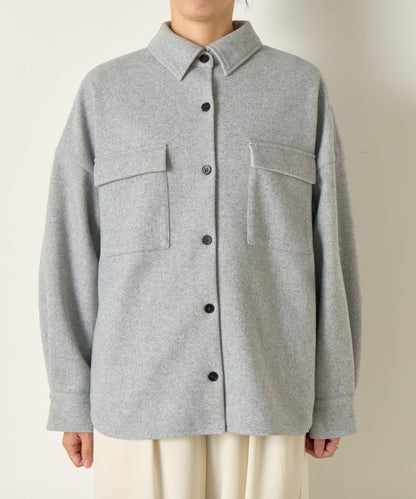 羊毛感寬鬆夾克
