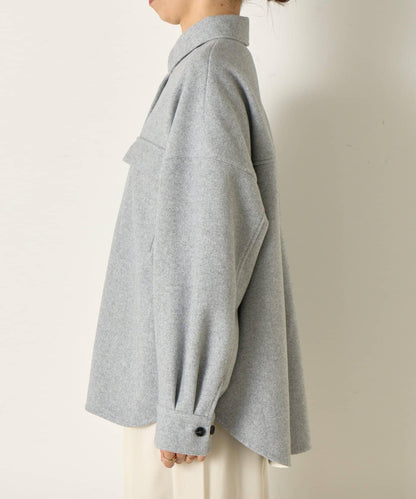 羊毛感寬鬆夾克
