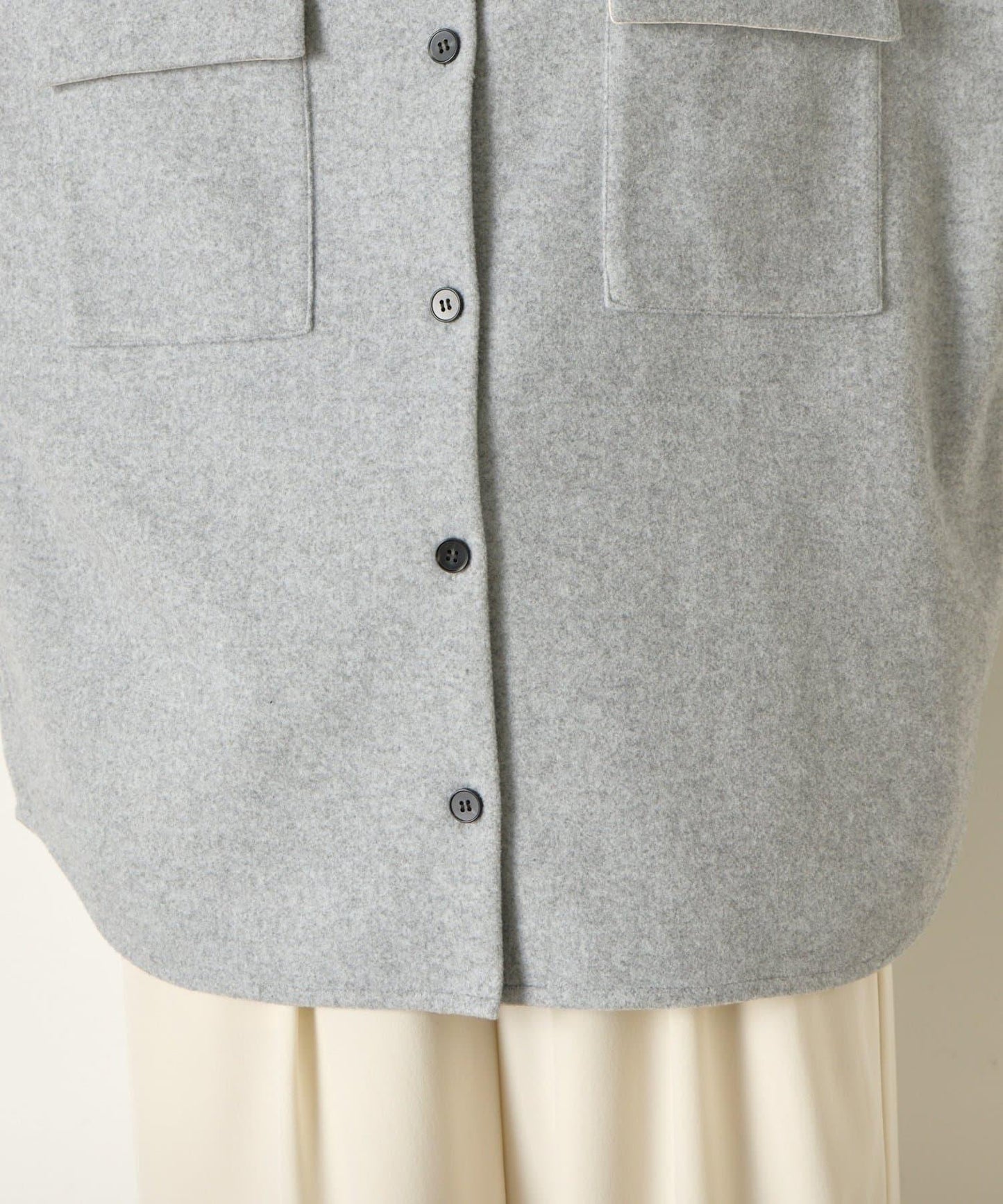 羊毛感寬鬆夾克