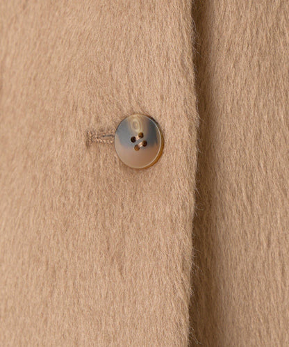 西裝領長毛呢大衣