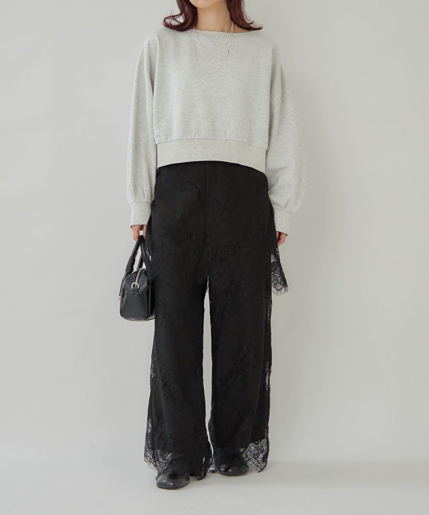 泡泡袖短款衛衣