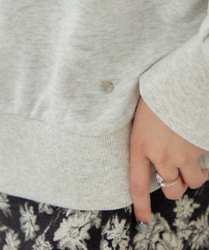 泡泡袖短款衛衣