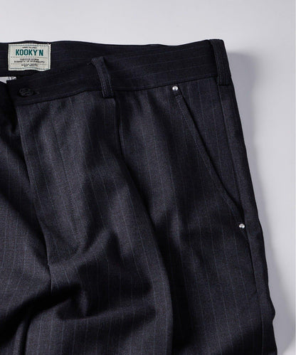 【KOOKY’N】TR單褶錐形休閒褲