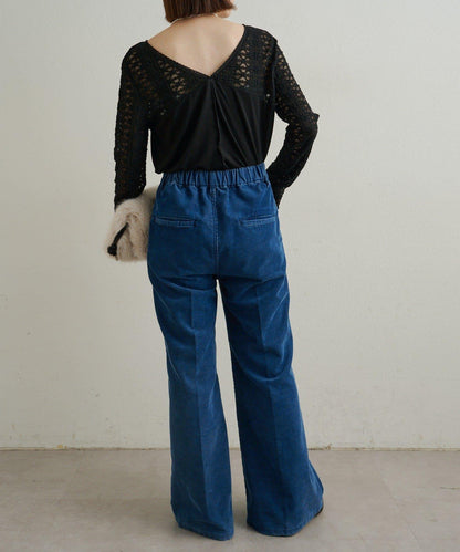 蕾絲拼接針織衫